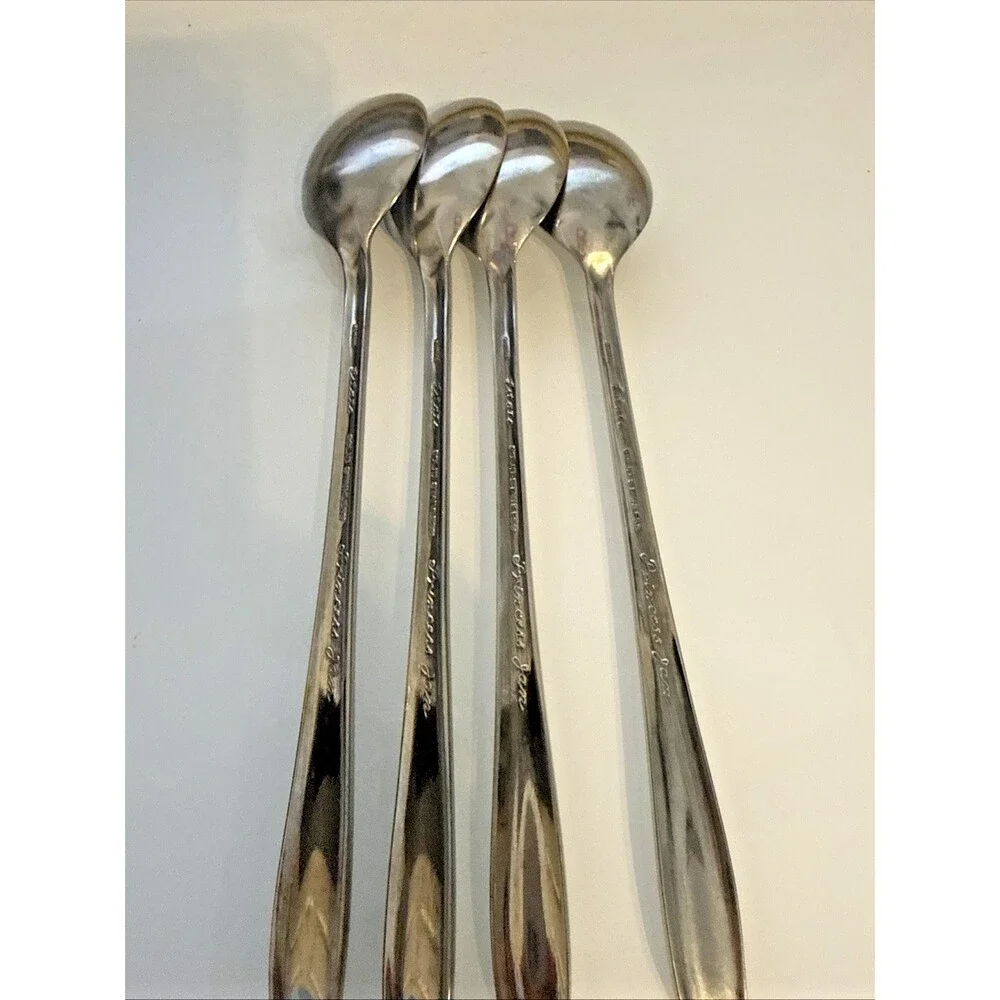 Estate PRINCESS JAN Solid Stainless Japan Glossy Silverware Flatware IceTea Set